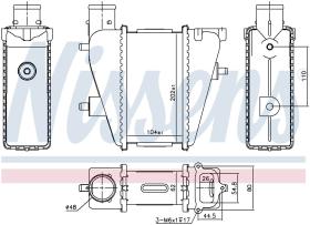 Nissens 96232 - INTERCOOLER HONDA CIVIC  VIII(FN.FK