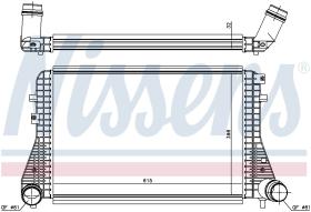 Nissens 96493 - INTERCOOLER VOLKSWAGEN JETTA IV(162