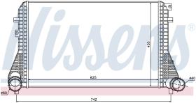 Nissens 96542 - INTERCOOLER AUDI A 3/S 3(8P)(03-)S3