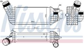 Nissens 96573 - INTERCOOLER PEUGEOT 308(07-)2.0 HDI