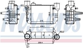 Nissens 96709 - INTERCOOLER AUDI A 4/S 4(B6.B7)(00-