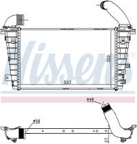 Nissens 96586 - INTERCOOLER VAUXHALL ASTRA H(04-)2.