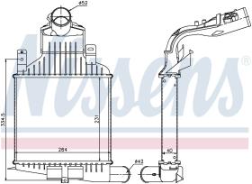 Nissens 96591 - INTERCOOLER VAUXHALL ASTRA H(04-)2.