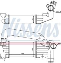 Nissens 96592 - INTERCOOLER VAUXHALL ASTRA H(04-)1.