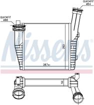 Nissens 96611 - INTERCOOLER AUDI Q7(4L)(06-)3.0 TFS