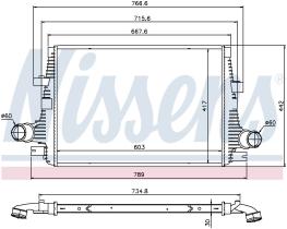 Nissens 96644 - INTERCOOLER ALFA ROMEO SPIDER(939)(