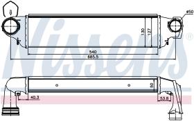 Nissens 96654 - INTERCOOLER BMW 3 E46(98-)318D