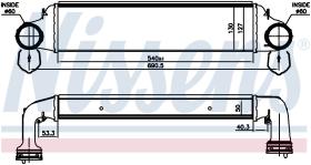 Nissens 96723 - INTERCOOLER BMW X3 E83(04-)X3 3.0D