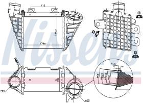 Nissens 96795 - INTERCOOLER VOLKSWAGEN GOLF CABRIOL