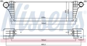 Nissens 96857 - INTERCOOLER IVECO DAILY II(89-)59.1