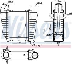 Nissens 96864 - INTERCOOLER VAUXHALL OMEGA(94-)2.5
