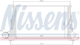 Nissens 96891 - INTERCOOLER SAAB 9-5(YS3E)(97-)1.9