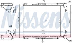 Nissens 96967 - INTERCOOLER RVI-RENAULT TRUCKS KERA