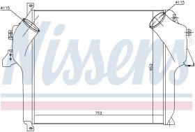 Nissens 96971 - INTERCOOLER MERCEDES ACTROS MP2/MP3