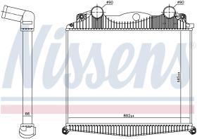 Nissens 97014 - INTERCOOLER MAN TG-A(02-)