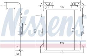 Nissens 97027 - INTER RVI PREMIUM/KAROSA (593*812*64)