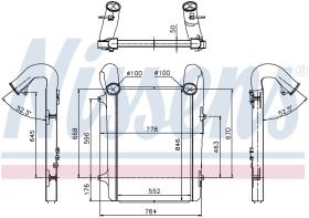 Nissens 97059 - INTERCOOLER GINAF X-SERIES(05-)3233