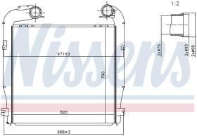 Nissens 97080 - INTERCOOLER SCANIA G-SERIES(07-)