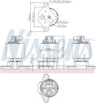 Nissens 98186 - VALVULA EGR VAUXHALL ASTRA F(91-)1.
