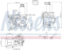 Nissens 98189 - VALVULA EGR RENAULT SCENIC II(03-)1