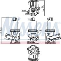 Nissens 98210 - VALVULA EGR VAUXHALL ASTRA H(04-)1.