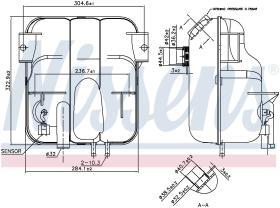 Nissens 996023 - VASO EXPANSION VOLVO BUS B7L