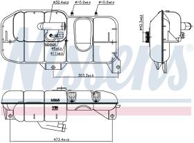 Nissens 996035 - VASO EXPANSION VOLVO BUS B6R