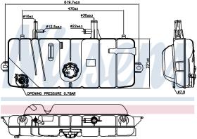 Nissens 996039 - VASO EXPANSION MERCEDES LK(84-)17 T