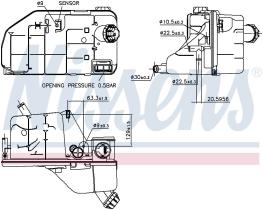 Nissens 996061 - VASO EXPANSION MERCEDES CONECTO(01-