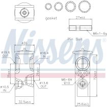 Nissens 999297 - VALVULA EXPANSION CITROEN ZX(N2)(91