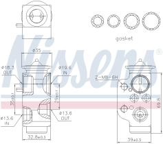 Nissens 999320 - VALVULA EXPANSION PORSCHE CAYENNE(9