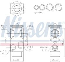 Nissens 999326 - VALVULA EXPANSION PORSCHE 911 (964)