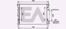 EAUTO 31R14014 - RADIA OPEL ANTARA/CAPTIVA 2.2 CDTI (5/06) AUT.