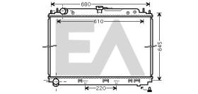 EAUTO 31R18006 - RADIA NISSAN PATHFINDER R51/NAVARA D40 2.5DCI (05>) MAN