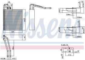 Nissens 92331 - EVAPO MB CLASE A W169/CLASE B W245