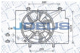 J.Deus EV0120360 - VENTI FORD FIESTA VI 1.4/1.6 TDCI (08>) B-MAX 1.5 TDCI (12>)