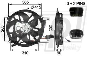 RPL QUALITY APELCI5034 - VENTI CITROEN C5 II (04-) PEUGEOT 407 (05-)