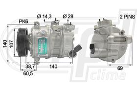 RPL QUALITY APCOAU0028 - COMPR VAG (SANDEN) R134A