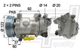 RPL QUALITY APCOCI5037 - COMPR PEUGEOT 207/307/CITROEN C4/BERLINGO (08>)