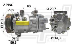 RPL QUALITY APCOCI0040 - COMPR CITROEN C8 (06>) JUMPY (07>) PEUGEOT 807/EXPERT