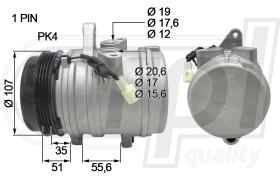 RPL QUALITY APCODW5014 - COMPR DAEWOO/CHEVROLET MATIZ (98>)