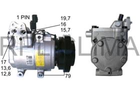 RPL QUALITY APCOHY5010 - COMPR HYUNDAI COUPE(02>)ELANTRA(00>)TUCSON(04>)KIA SPORTAGE