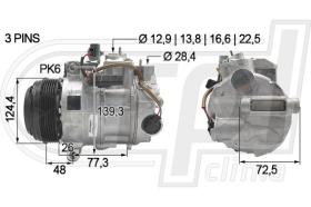 RPL QUALITY APCOMB0071 - COMPR MB W204/212/218 (3 PINES)