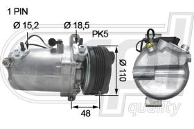 RPL QUALITY APCOBW5022 - COMPR BMW S3 E46 (97>)S5 E39 (95>) Z3 (96>) SEIKO SEIKI