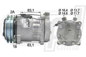 RPL QUALITY APCOSD0722 - COMPR SANDEN SD7H15 4664 12V