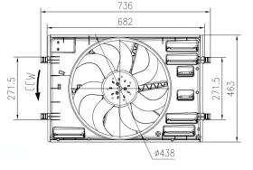 NRF 47916 - VENTI AUDI A3/TT/VW GOLF VII/PASSAT/TOURAN/LEON (13-)