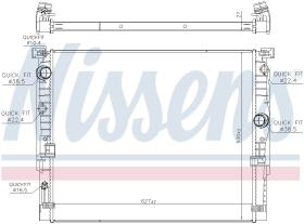 Nissens 606236 - RADIADOR BMW 5 G30-G31(15-)540 I