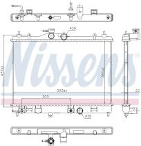 Nissens 606273 - RADIADOR NISSAN TIIDA(C11)(05-)1.6