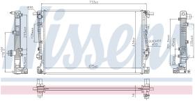 Nissens 606524 - RADIADOR JEEP CHEROKEE(KL)(13-)2.4