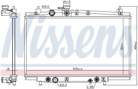 Nissens 606687 - RADIADOR GEELY MK(05-)1.5